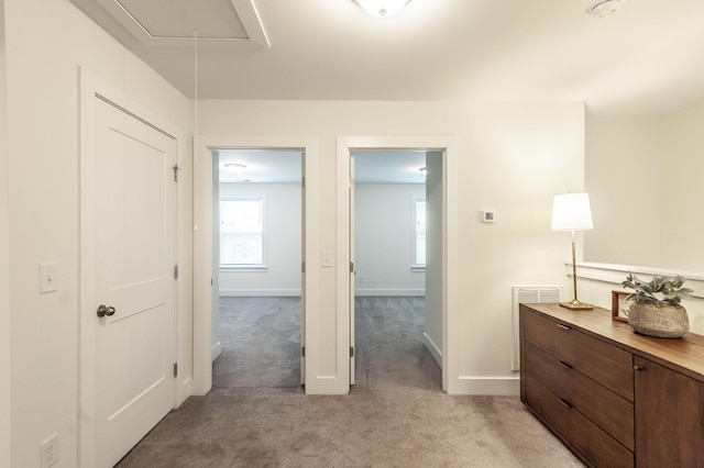 287 Cloverbrook Way, Gallatin, TN 37066 - hall with attic access, light colored carpet, and baseboards