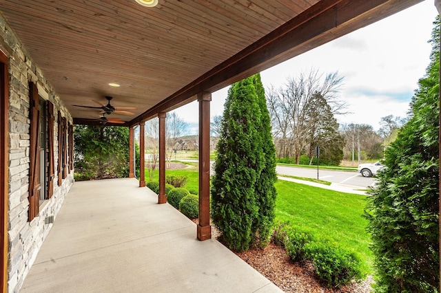 287 Cloverbrook Way, Gallatin, TN 37066 - view of patio featuring a ceiling fan