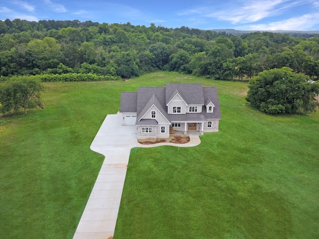 7100 Twelve Corners Rd, Lascassas, TN 37085 - view from above of property with a forest