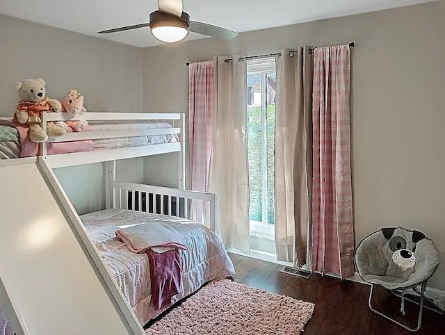 342 Drawbridge Trce, Paducah, KY 42003 - bedroom featuring wood finished floors and a ceiling fan