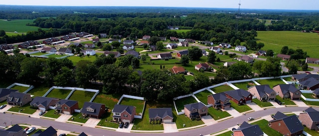 249 Edgefield Ct, Pleasant View, TN 37146 - aerial view of property and surrounding area featuring nearby suburban area
