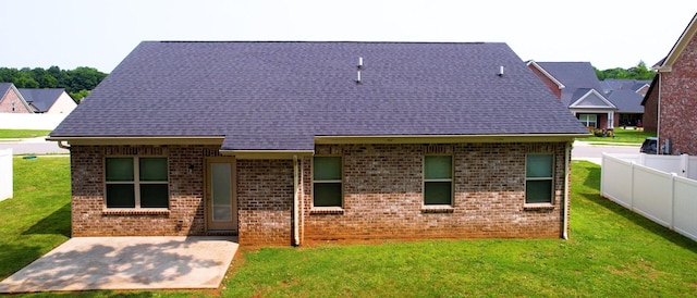 249 Edgefield Ct, Pleasant View, TN 37146 - rear view of house with brick siding, a patio, and a shingled roof