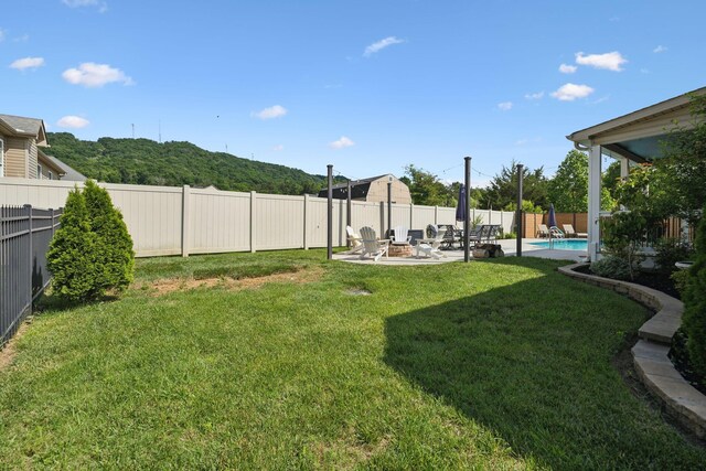 7579 Nightfall Cir, Ooltewah, TN 37363 - view of yard with a patio