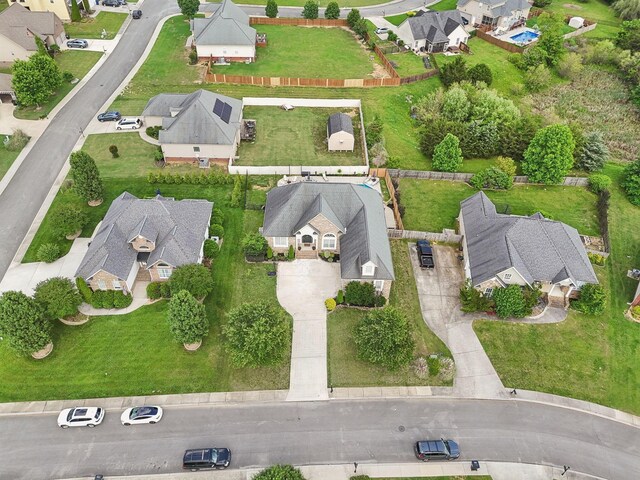 7579 Nightfall Cir, Ooltewah, TN 37363 - aerial view of property and surrounding area featuring nearby suburban area