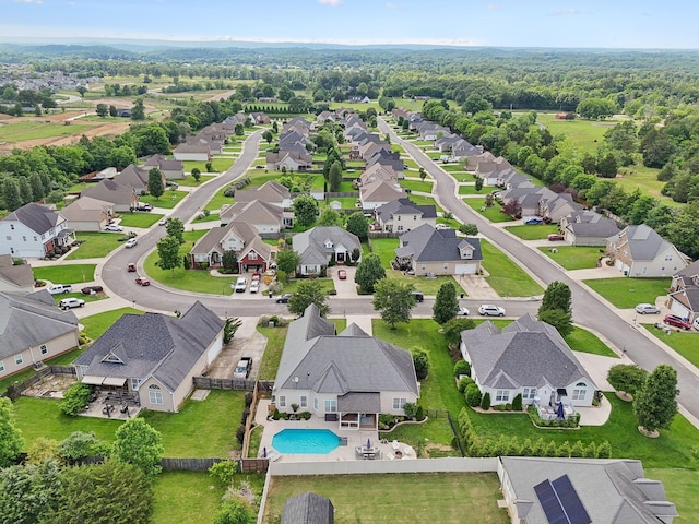 7579 Nightfall Cir, Ooltewah, TN 37363 - aerial view of residential area featuring a pool