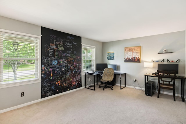 805 Springmont Dr, Hopkinsville, KY 42240 - carpeted office with baseboards
