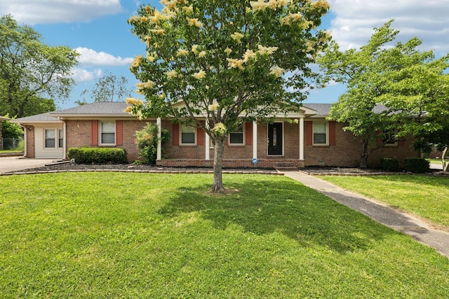 805 Springmont Dr, Hopkinsville, KY 42240 - ranch-style house with brick siding and a front yard