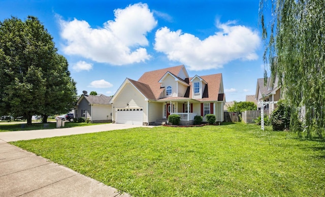 3716 S Jot Dr, Clarksville, TN 37040 - traditional home featuring a porch, concrete driveway, and a garage