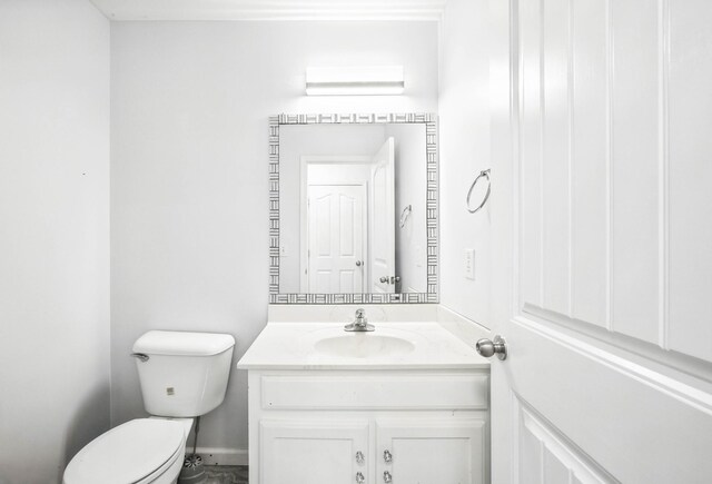 3716 S Jot Dr, Clarksville, TN 37040 - bathroom with vanity, toilet, and baseboards