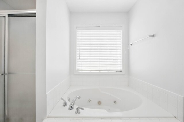 3716 S Jot Dr, Clarksville, TN 37040 - full bathroom with a whirlpool tub and a stall shower