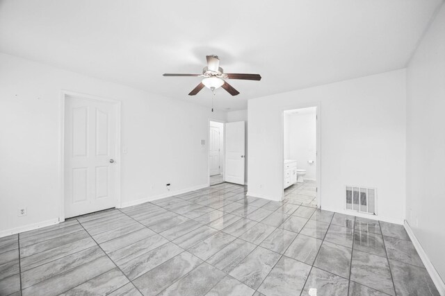 3716 S Jot Dr, Clarksville, TN 37040 - spare room featuring ceiling fan and baseboards