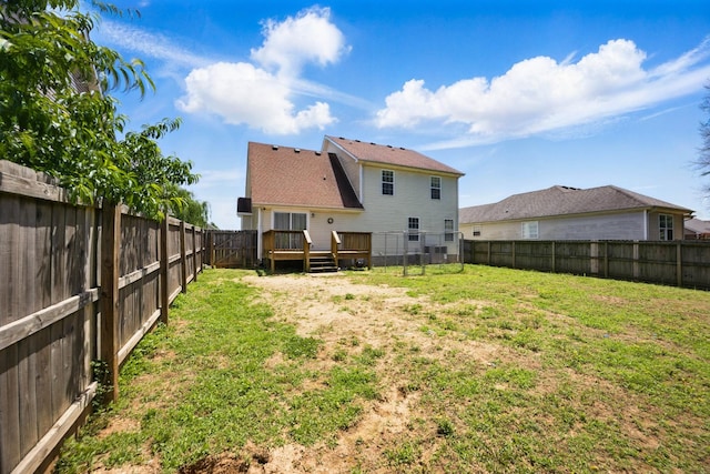 3716 S Jot Dr, Clarksville, TN 37040 - back of property with a deck