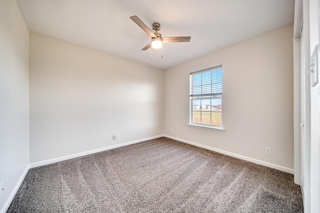3889 Mackenzie Dr, Clarksville, TN 37042 - carpeted empty room featuring ceiling fan and baseboards