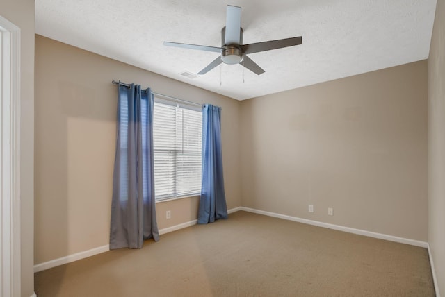 905 Arbor Springs Dr, Mount Juliet, TN 37122 - carpeted spare room featuring a ceiling fan, baseboards, and a textured ceiling