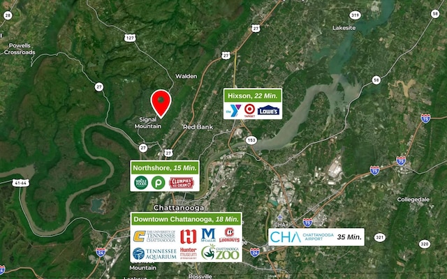 414 Gentlemens Rdg, Signal Mountain, TN 37377 - map of property / related area
