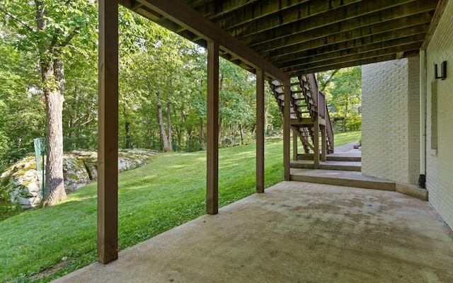 414 Gentlemens Rdg, Signal Mountain, TN 37377 - view of patio featuring stairs