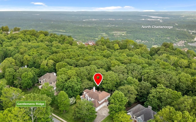 414 Gentlemens Rdg, Signal Mountain, TN 37377 - aerial view of a heavily wooded area