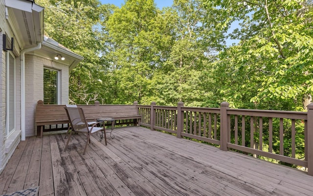 414 Gentlemens Rdg, Signal Mountain, TN 37377 - view of wooden terrace