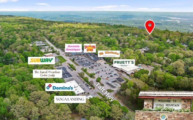 414 Gentlemens Rdg, Signal Mountain, TN 37377 - bird's eye view of a heavily wooded area