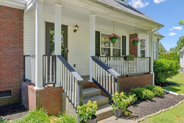 4010 Swift Springs Ct, Goodlettsville, TN 37072 - view of exterior entry featuring covered porch and brick siding