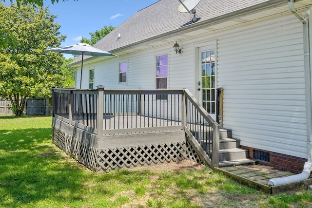4010 Swift Springs Ct, Goodlettsville, TN 37072 - rear view of property featuring roof with shingles and a wooden deck