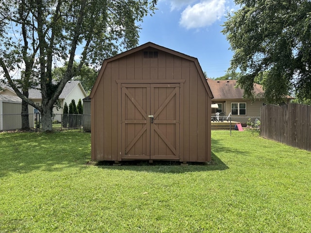 4010 Swift Springs Ct, Goodlettsville, TN 37072 - view of shed featuring a fenced backyard