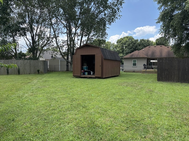 4010 Swift Springs Ct, Goodlettsville, TN 37072 - fenced backyard featuring a storage shed
