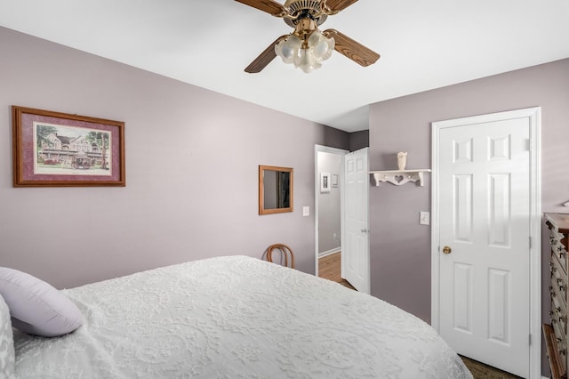 3238 Murphy Ln, Columbia, TN 38401 - bedroom featuring ceiling fan and baseboards