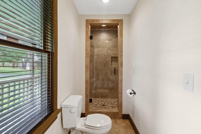 100 Acree Ln, Estill Springs, TN 37330 - full bathroom with toilet, a shower stall, and baseboards
