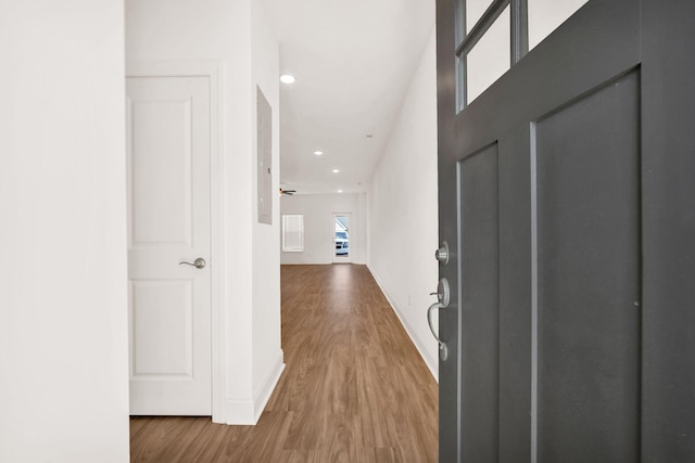 923 SE Broad St Unit A4, Murfreesboro, TN 37130 - foyer entrance featuring wood finished floors and recessed lighting