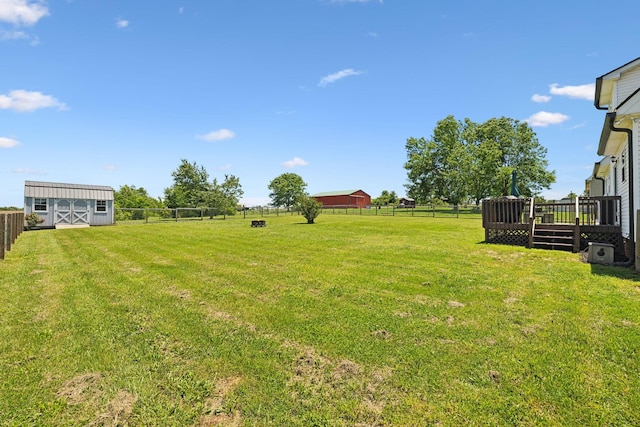 8635 Pleasant Hill Rd, Cross Plains, TN 37049 - view of yard featuring a deck