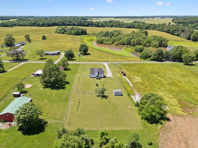8635 Pleasant Hill Rd, Cross Plains, TN 37049 - aerial view of sparsely populated area with a pastoral area and a tree filled landscape