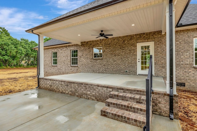 2125 Halls Mill Rd, Unionville, TN 37180 - view of patio / terrace with a ceiling fan