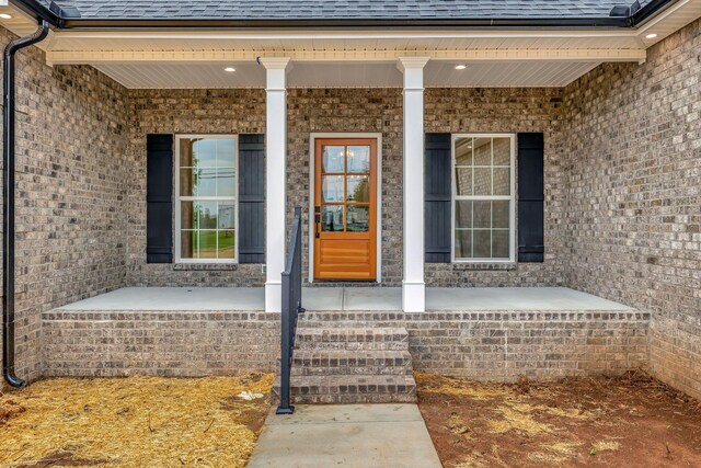 2125 Halls Mill Rd, Unionville, TN 37180 - property entrance featuring covered porch and a shingled roof