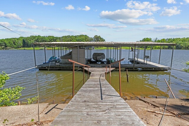 1090 Eva Harbor Rd, Eva, TN 38333 - dock with boat lift and a water view