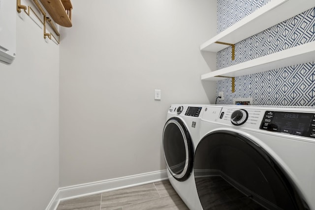 229 Claremont Ct, Gallatin, TN 37066 - laundry area with washer and dryer and baseboards