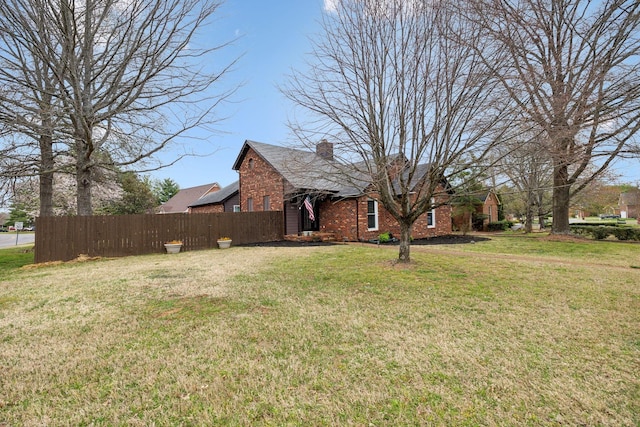 803 Bradford Pl, Murfreesboro, TN 37130 - view of side of property featuring a chimney and brick siding