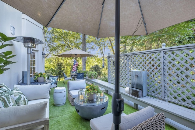 216 Chestnut Hill Dr, Nashville, TN 37215 - view of patio / terrace featuring an outdoor living space