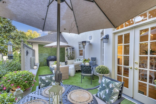 216 Chestnut Hill Dr, Nashville, TN 37215 - view of patio with area for grilling
