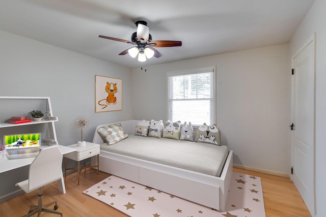 4631 Shys Hill Rd, Nashville, TN 37215 - bedroom with light wood-style flooring and ceiling fan