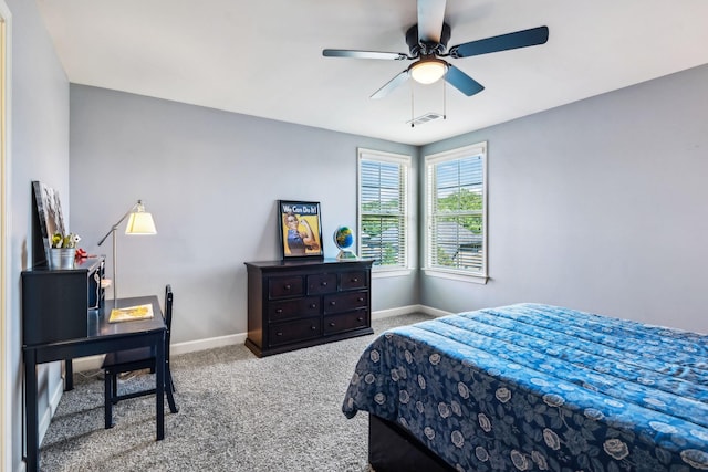 5108 Duckhorn Ct, Franklin, TN 37067 - carpeted bedroom with baseboards and a ceiling fan