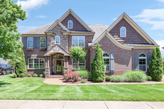 5108 Duckhorn Ct, Franklin, TN 37067 - view of front facade with brick siding and a front yard