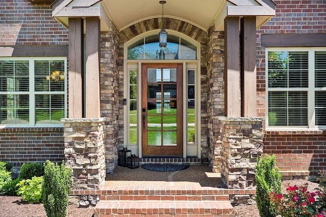 5108 Duckhorn Ct, Franklin, TN 37067 - doorway to property with brick siding