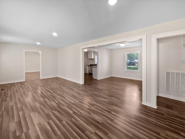 948 Oak St, Lewisburg, TN 37091 - below grade area with wood finished floors, baseboards, and recessed lighting