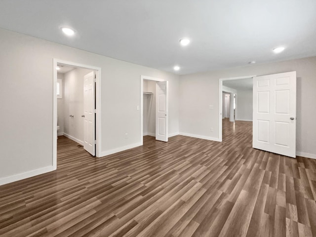 948 Oak St, Lewisburg, TN 37091 - basement featuring dark wood finished floors, baseboards, and recessed lighting