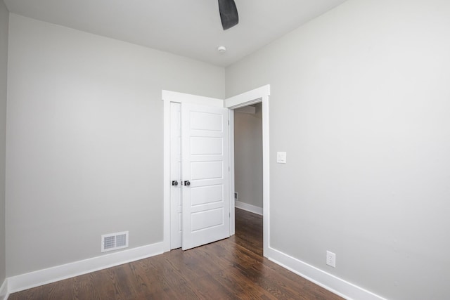 601 Lawrence St, Old Hickory, TN 37138 - unfurnished room with baseboards, dark wood-style floors, and ceiling fan