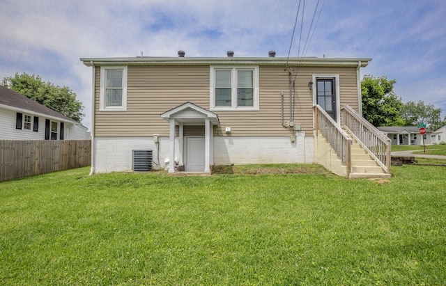 601 Lawrence St, Old Hickory, TN 37138 - back of house with entry steps and central AC unit