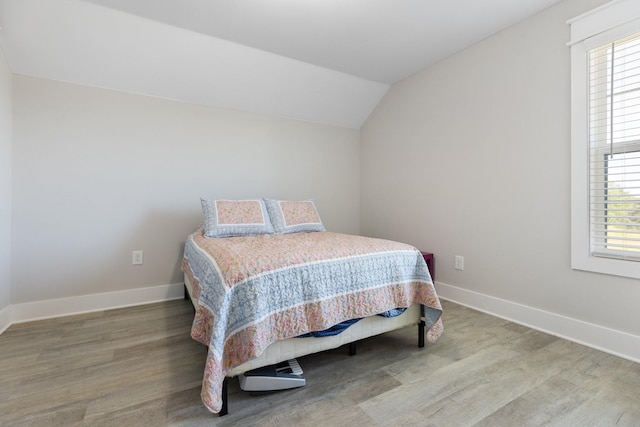 3021 Cambridge Ct, Lewisburg, TN 37091 - bedroom featuring wood finished floors, vaulted ceiling, and baseboards