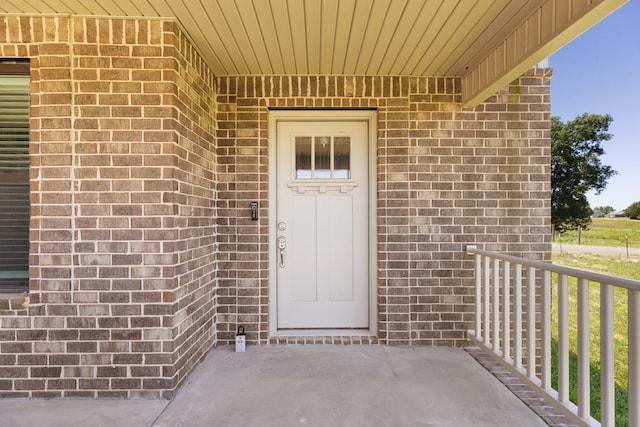 3021 Cambridge Ct, Lewisburg, TN 37091 - doorway to property featuring brick siding
