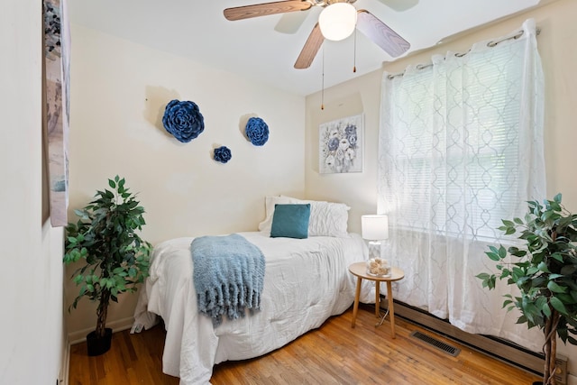 110 Rainbow Cir, Columbia, TN 38401 - bedroom featuring wood finished floors and a ceiling fan